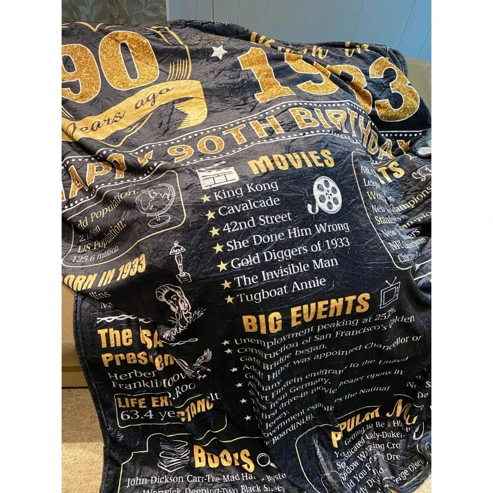Super soft fleece blanket L80xW60  comfy skin- friendly fluffy blanket NWT